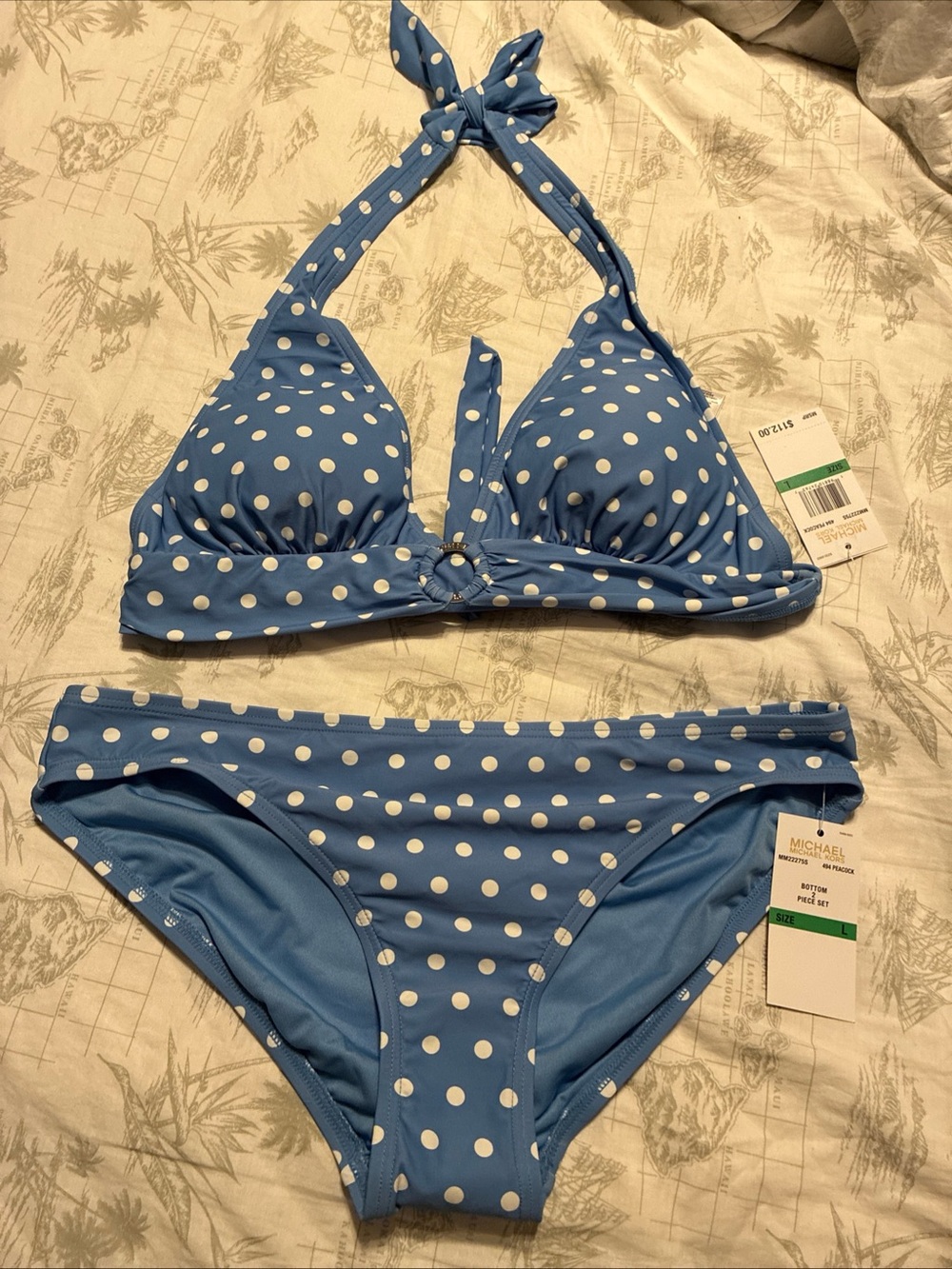 Michael kors ladies 2 piece bikini set size large